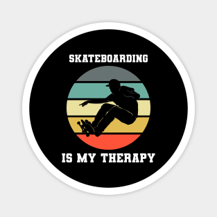 Skateboarding Is My Therapy Magnet